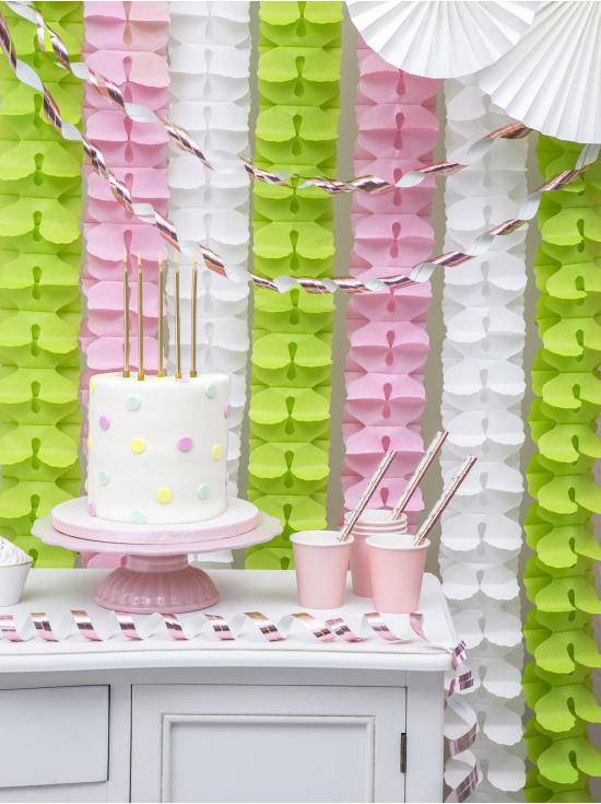 6 vasos rosas de papel - Sweets Collection