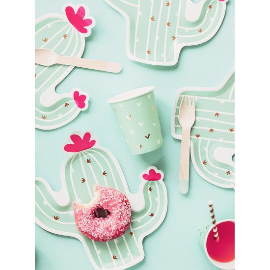 6 vasos verdes - Llama Party 6 vasos verdes - Llama Party