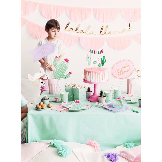 6 vasos verdes - Llama Party 6 vasos verdes - Llama Party