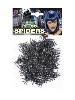 60 arañas negras Halloween