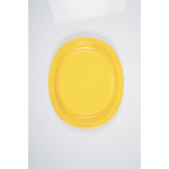 8 bandejas ovaladas amarillas - Línea Colores Básicos