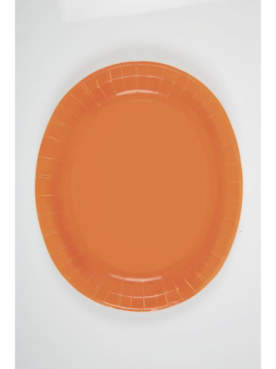 8 bandejas ovaladas naranja - Línea Colores Básicos