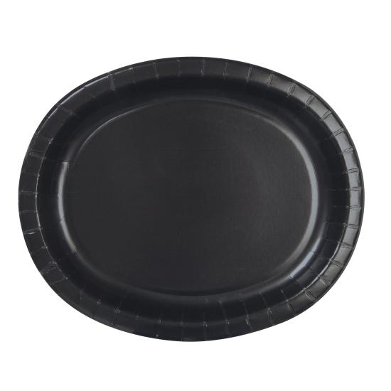 8 bandejas ovaladas negras - Línea Colores Básicos 8 bandejas ovaladas negras - Línea Colores Básicos