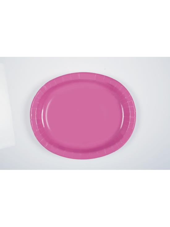 8 bandejas ovaladas rosas - Línea Colores Básicos