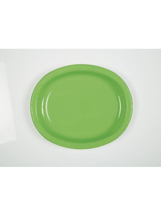 8 bandejas ovaladas verde lima - Línea Colores Básicos