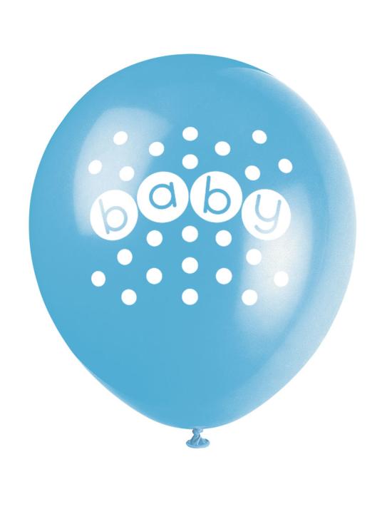 8 globos (30 cm) - Pastel Baby Shower