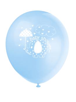 8 globos azules (30 cm) - Umbrellaphants Blue