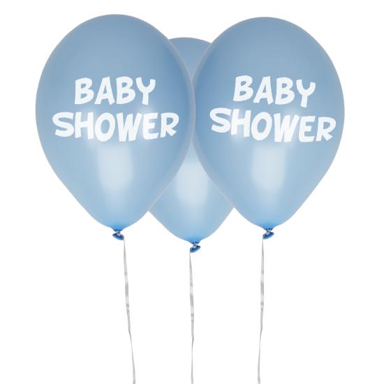 8 globos azules Baby Shower(30 cm) - Blue Star
