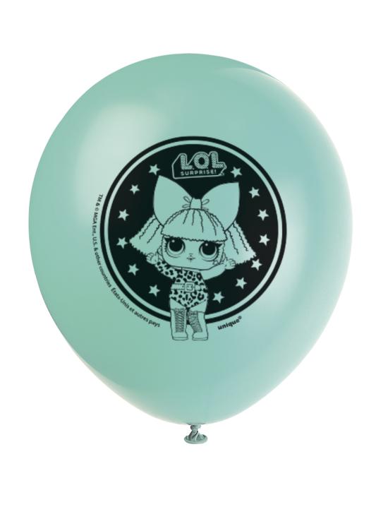 8 globos de látex LOL Surprise (47cm) - LOL Friends