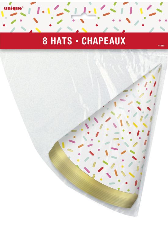 8 gorritos de fiesta - Donut Party