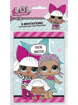 8 invitaciones LOL Surprise - LOL Friends