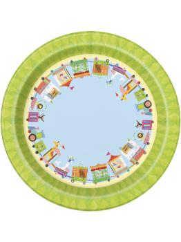 8 platos (18 cm) - Circus Animal