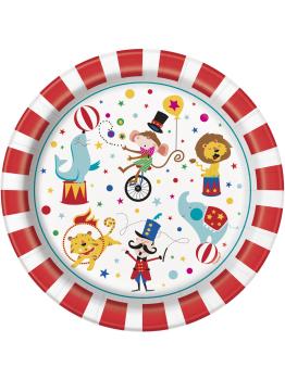 8 platos (23 cm) - Circus Carnival
