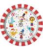 8 platos (23 cm) - Circus Carnival