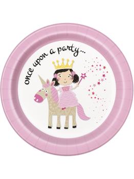 8 platos (23 cm) - Magical Unicorn