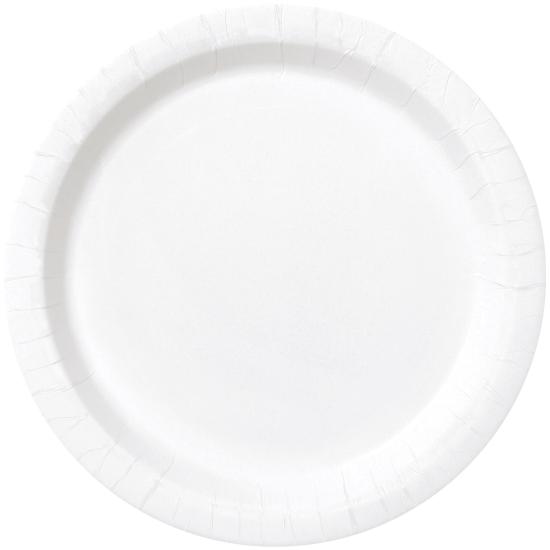 8 platos blancos (23 cm) - Línea Colores Básicos 8 platos blancos (23 cm) - Línea Colores Básicos