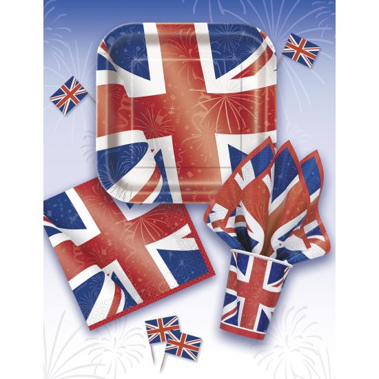 8 platos cuadrados (23 cm) - Best of British