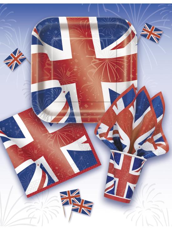8 platos cuadrados (23 cm) - Best of British