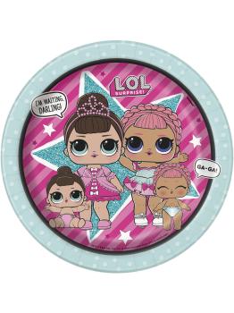 8 platos de postre LOL Surprise (18cm) - LOL Friends