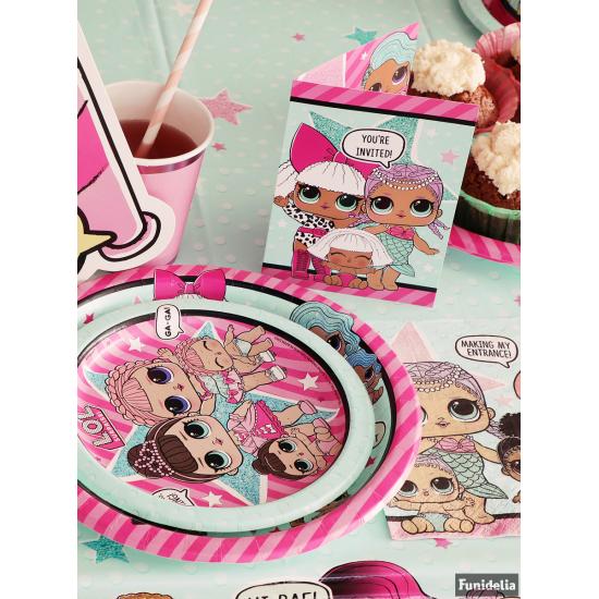 8 platos de postre LOL Surprise (18cm) - LOL Friends
