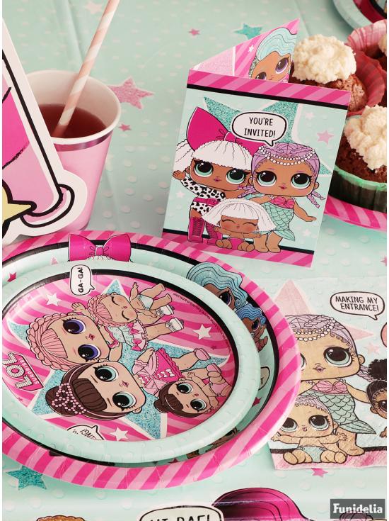 8 platos de postre LOL Surprise (18cm) - LOL Friends