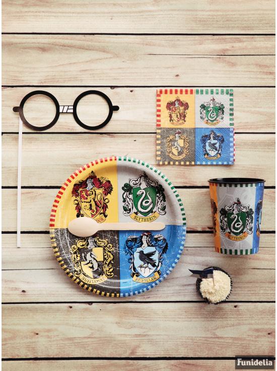 8 platos grandes Harry Potter (23cm) - Hogwarts Houses