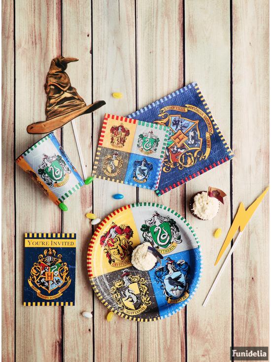 8 platos grandes Harry Potter (23cm) - Hogwarts Houses
