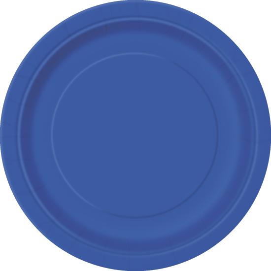8 platos pequeños azul oscuro (18 cm) - Línea Colores Básicos
