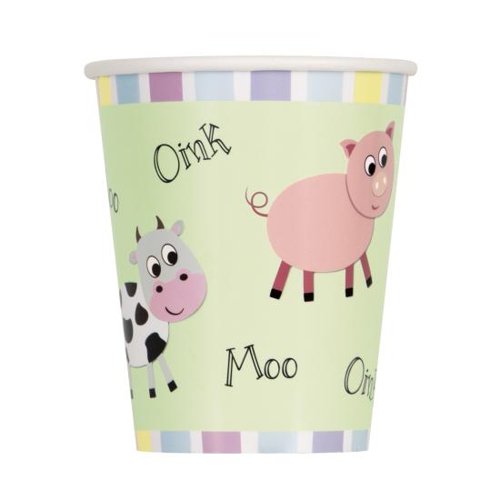 8 vasos - Farmyard Party 8 vasos - Farmyard Party