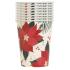 8 vasos con flores de pascua - Red & Gold Poinsettia