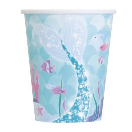 8 vasos de sirenas - Sirena bajo del mar