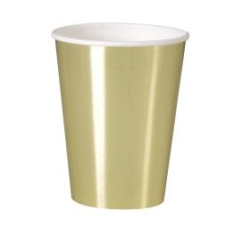 8 vasos dorados - Línea Colores Básicos
