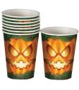 8 copos de abóbora de Halloween