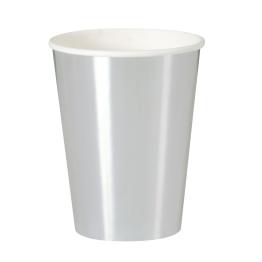 8 vasos plateados - Línea Colores Básicos