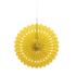 Abanico de papel decorativo color amarillo - Línea Colores Básicos