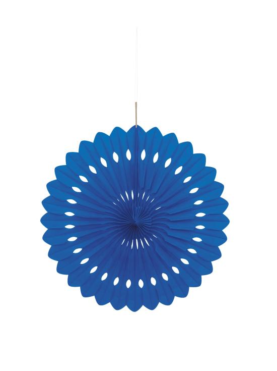 Abanico de papel decorativo color azul oscuro - Línea Colores Básicos
