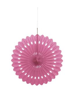 Abanico de papel decorativo color rosa- Línea Colores Básicos
