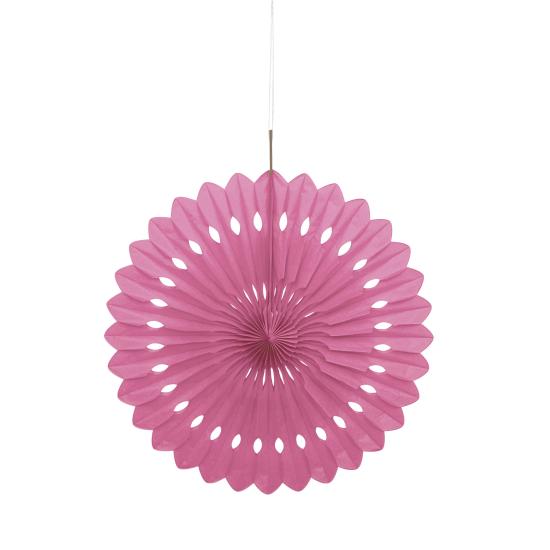 Abanico de papel decorativo color rosa- Línea Colores Básicos Abanico de papel decorativo color rosa- Línea Colores Básicos