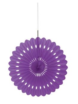 Abanico de papel decorativo morado - Línea Colores Básicos