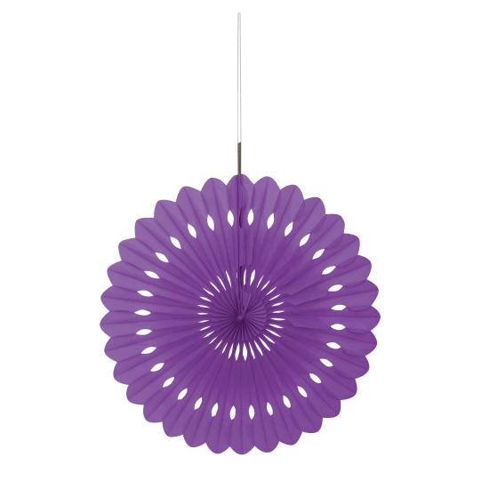 Abanico de papel decorativo morado - Línea Colores Básicos