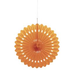 Abanico de papel decorativo naranja - Línea Colores Básicos