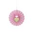 Abanico de papel decorativo rosa - Baby Shower