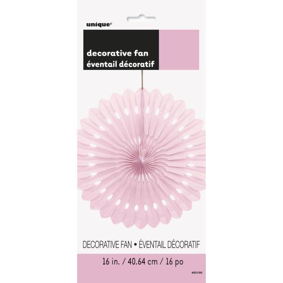 Abanico de papel decorativo rosa claro - Línea Colores Básicos