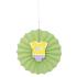 Abanico de papel decorativo verde - Baby Shower