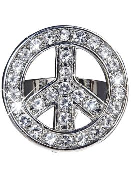 Anillo de paz con brillantes para adulto