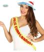 Banda Feliz Cumpleaños amarilla para adulto