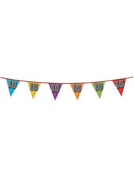 Banderines con número 18