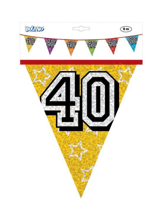 Banderines con número 40