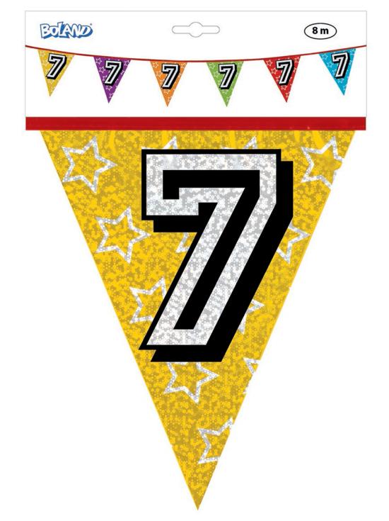 Banderines con número 7