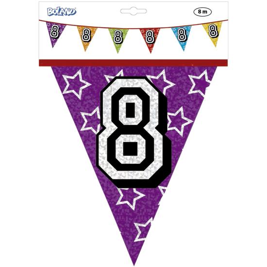 Banderines con número 8